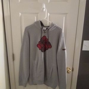 Mens Columbia hoodie grey sz large NWT